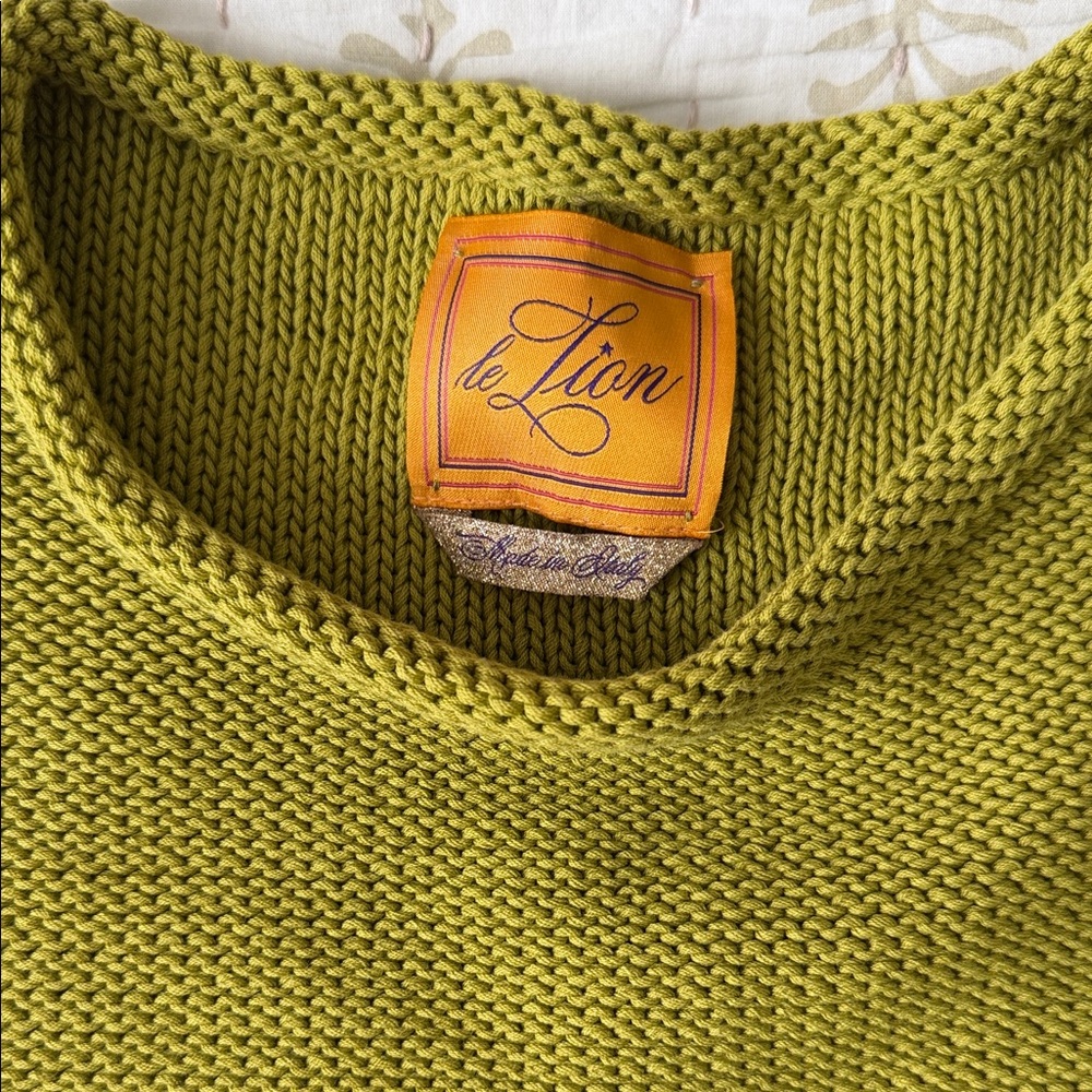 Lola Women's Lime Crew Neck Sweater - Picture 2 of 5